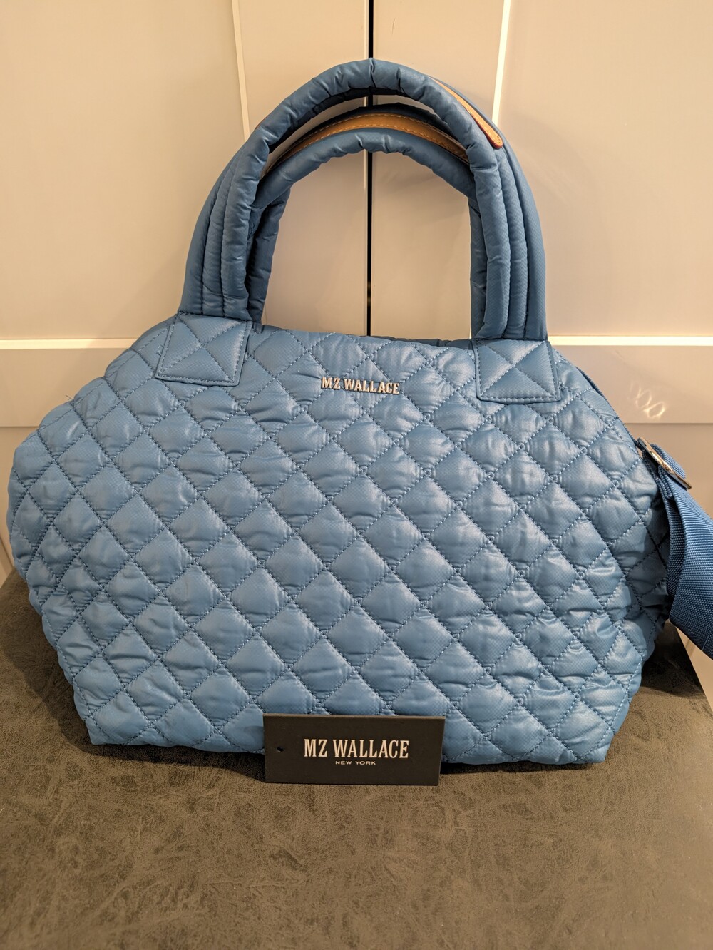 MZ WALLACE SMALL METRO TOTE DELUXE OCEAN REC BLUE